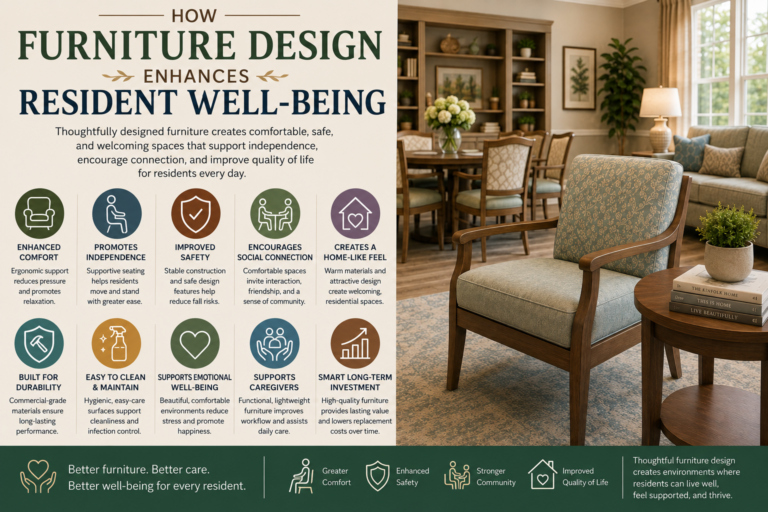 How Furniture Design Enhances Resident Well-Being in Senior Living